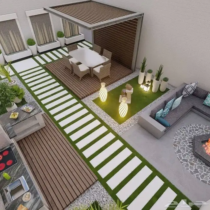 تنسيق حدائق و ديكورات داخليه وخارجيه 8