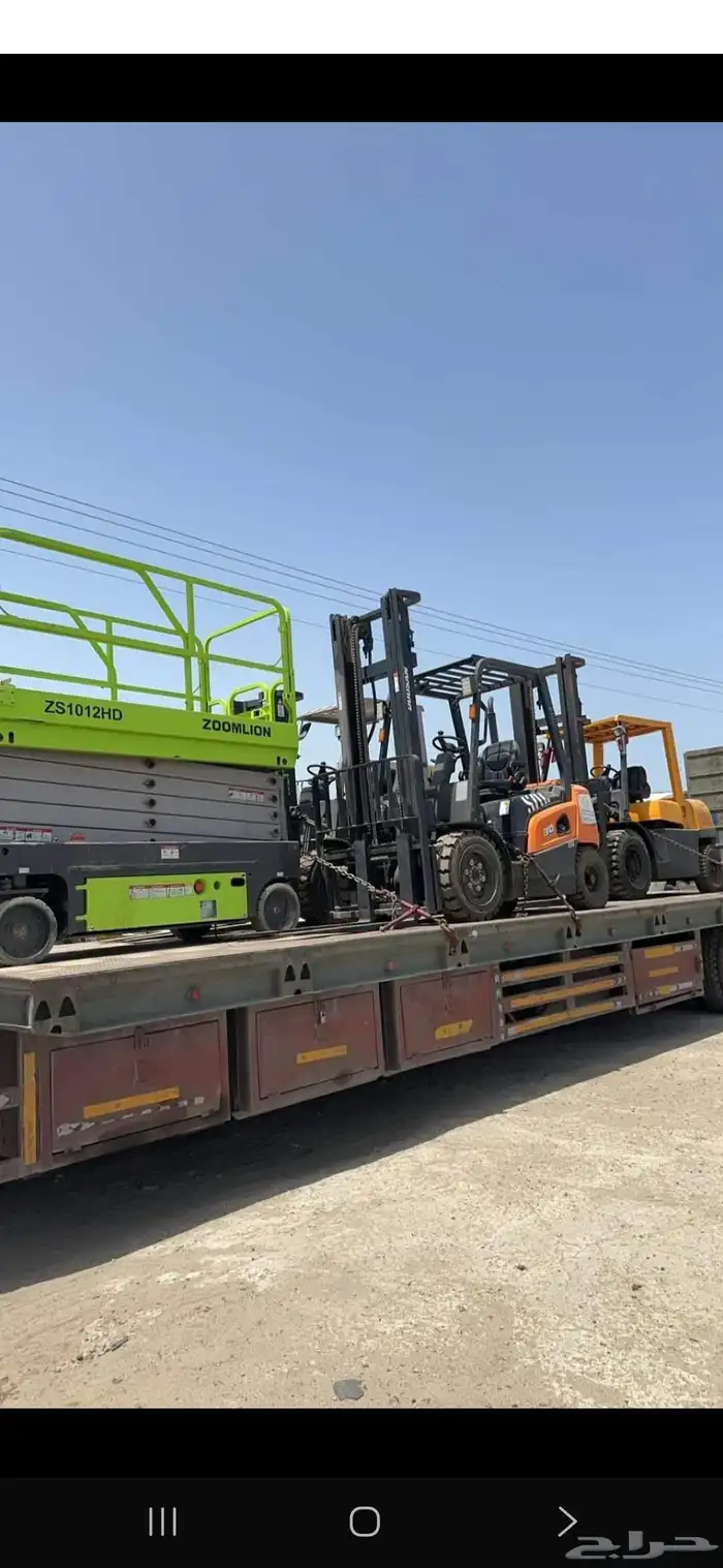 تاجير رافع شوكيه وكرينات وسيزرات اليوميه والشهريه 9