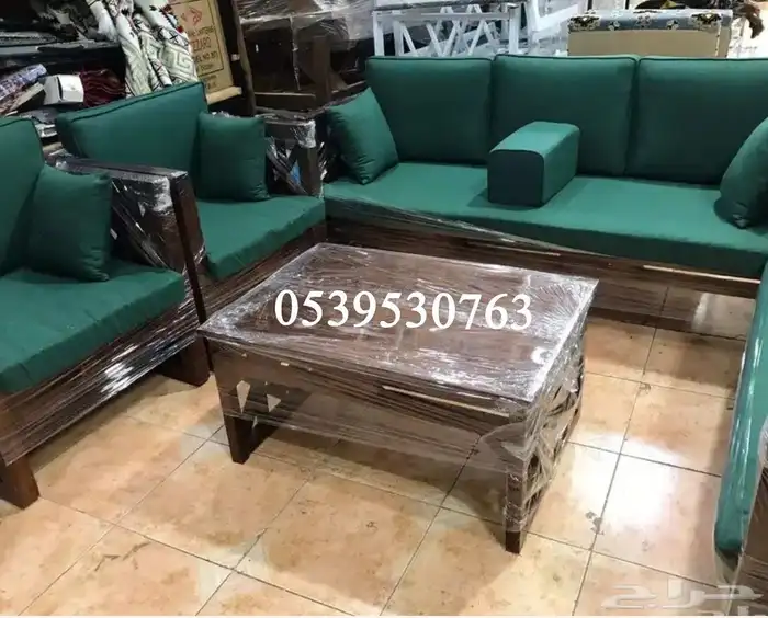 كراسي خشب اطقم سبع انفار جلسات خارجي على حسب التفصيل اشكال 6