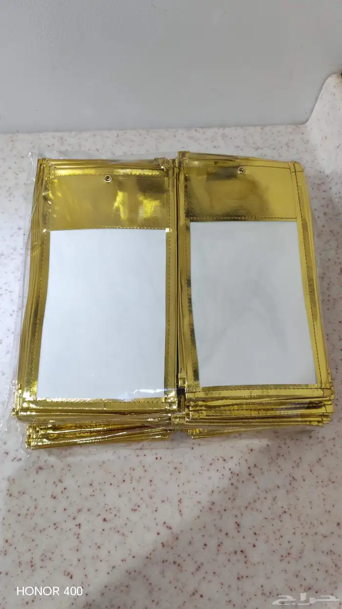 جراب منع التصوير ذهبي فخم وقوي 0