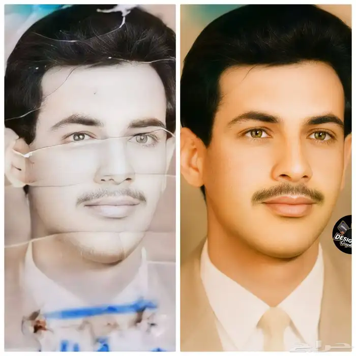 ترميم الصور القديمة بجودة عالية بدون التغيير في ملامح الوجه 3