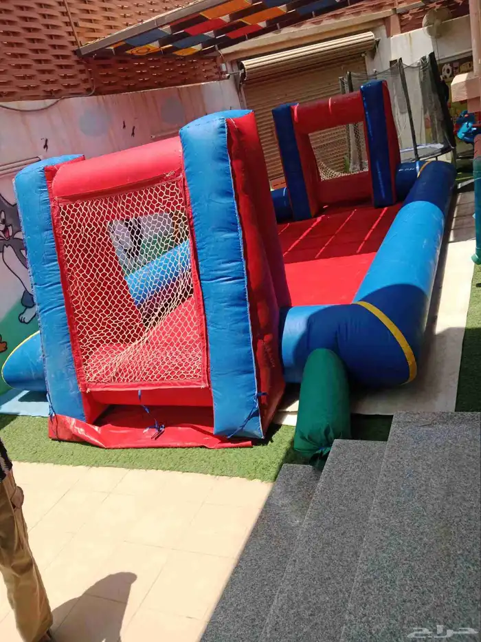 إيجار ملعب صابوني زحليق نطيطات هوائيه 5