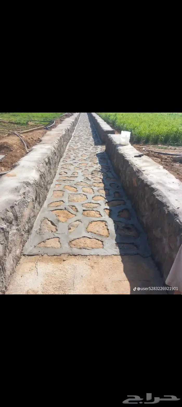 معلم حجر بنيان وتلبيس ورص أحواش وممرات 3