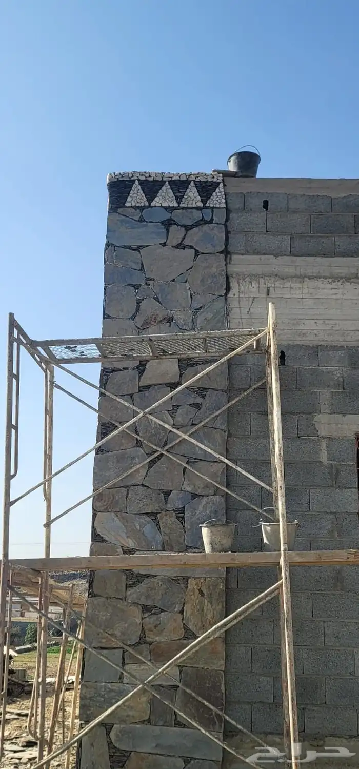 معلم حجر بنيان وتلبيس ورص أحواش وممرات 5