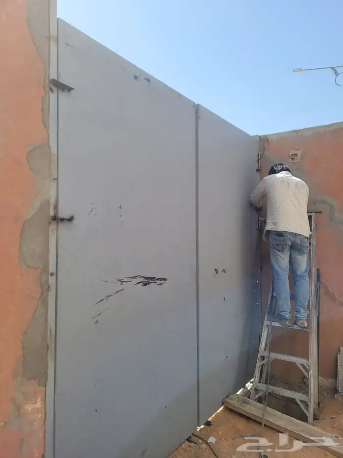 ابواب حديد و كلادنج صناعية الشفاء 4