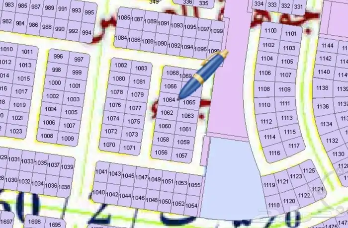 نص ارض للبيع في مخطط جوهرة العروس الجزء 2ك حي الجزيرة 5