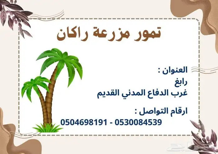 تمر بهائم للبيع مكيس جاهز جمع هالسنة 10