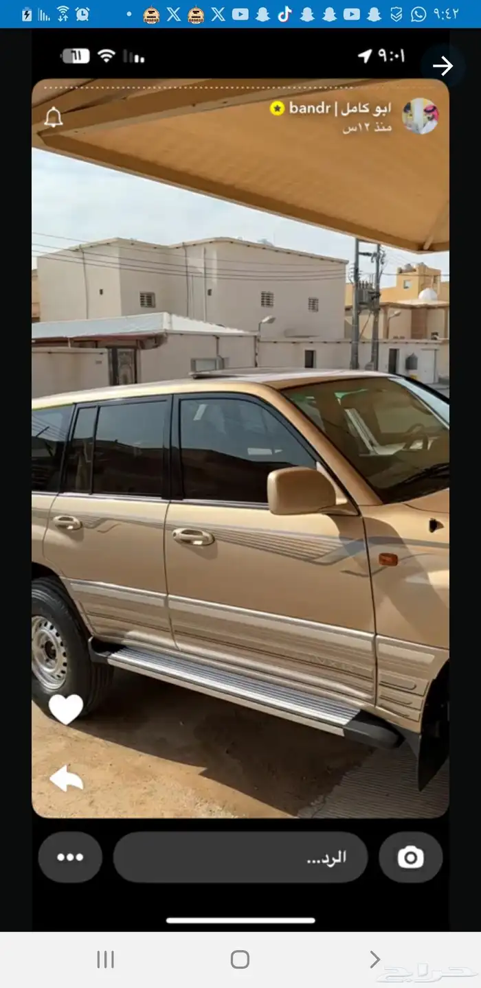 خطوط استيكرات لاند كروزر 2004 خليجي 0