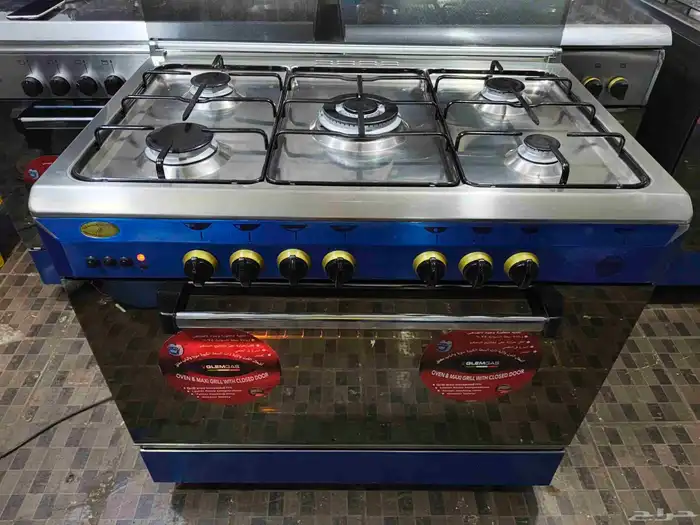 GLEM GAS Used 5 burner 750 original Italy 0