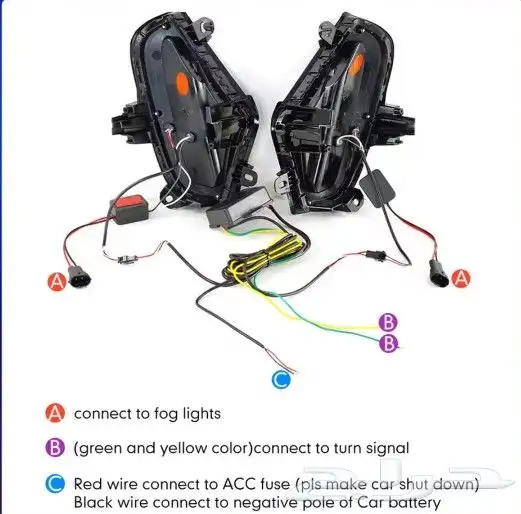 Fog lamp and indicator light for toyota Rav 4. 6