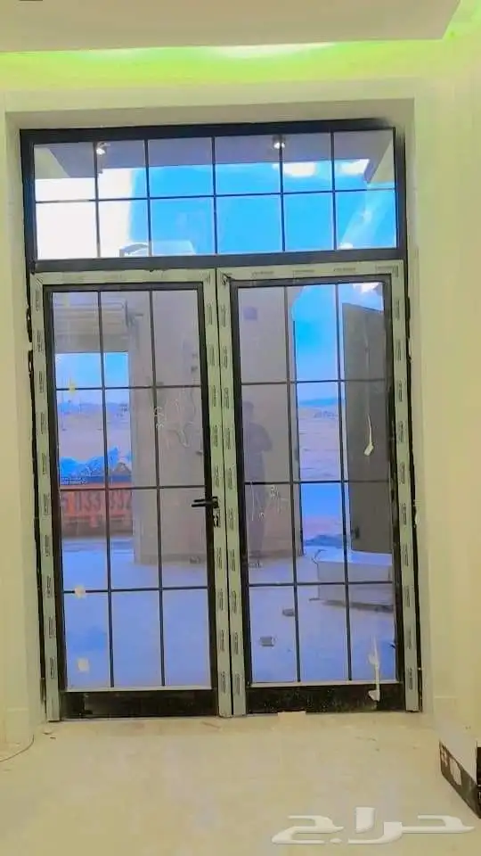 ايلمينيم زجاج باب دريسا 1