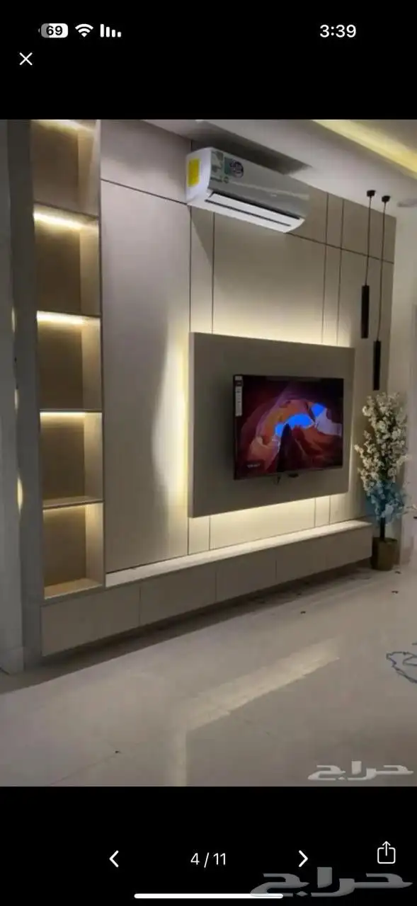 بديل الشيبورد ورق الجدران ديكورات بديل الرخام تكسيات خشبيه 4