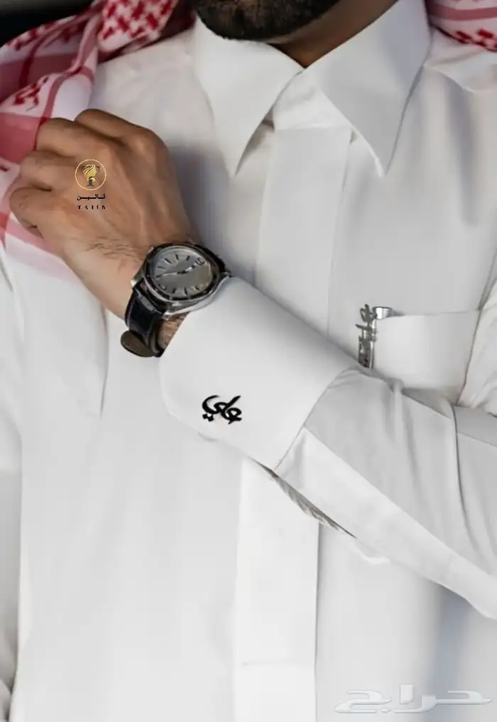 كبك رجالي فخم بالاسم باللون الفضي او اللون الذهبي 1