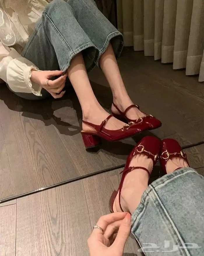 شوزات ماركه قوتشي كعب عريض قوتشي GUCCI 2