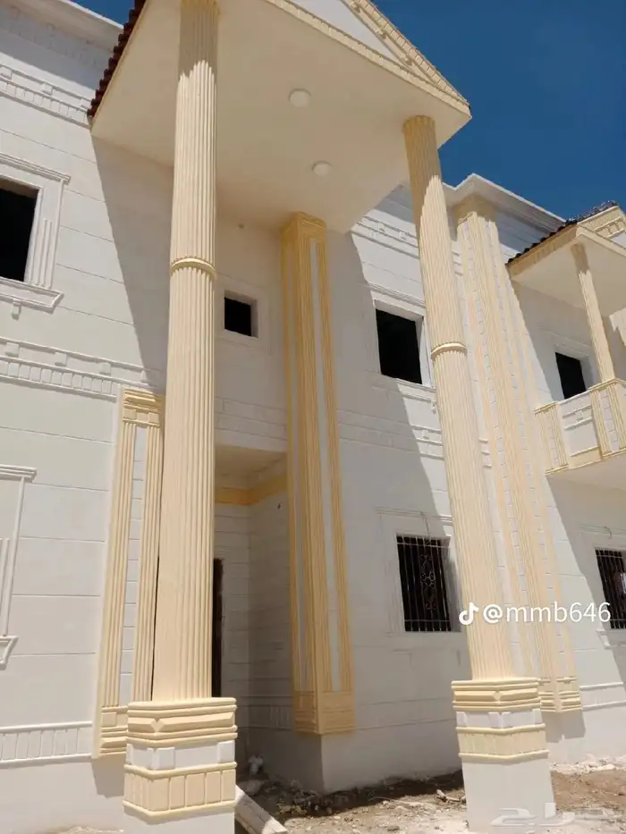 لياسه ملونه باللاسمنت الابيض وبطحاء الرياض 9