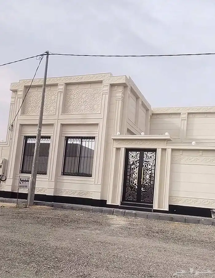 ديكورات خارجيه بديل الحجر لياسه ملونه 8