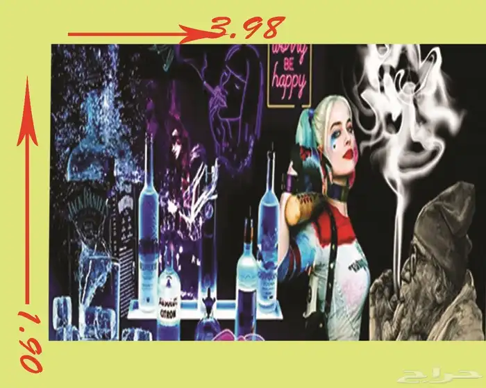 لوحات تلصيق للحائطوديكور ورق 3