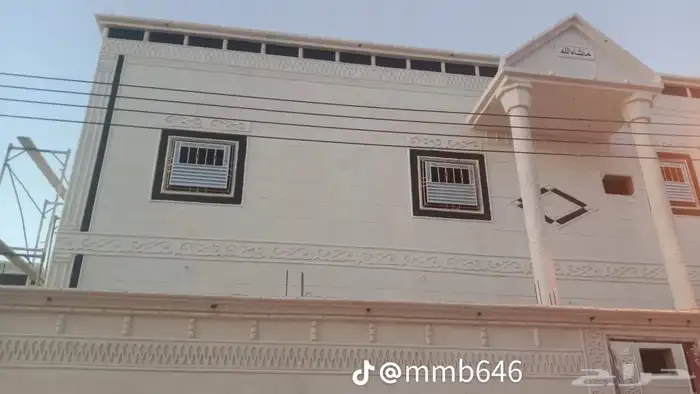 لياسه ملونه باللاسمنت الابيض وبطحاء الرياض 5