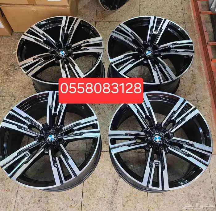جنط بي ام دبليو 740i مقاس 21 اصلي وكاله موديل 2025 5