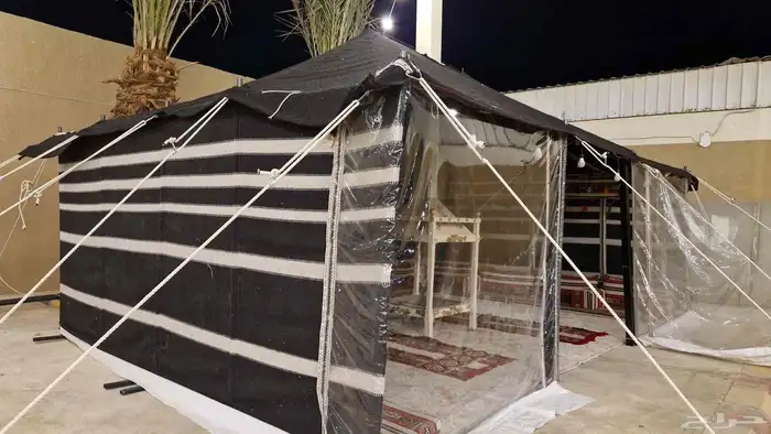 بيت شعر اسود واجها شفاف 1
