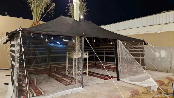 بيت شعر اسود واجها شفاف 4