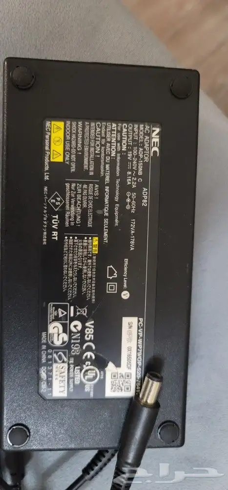 شاحن لابتوب العاب MSI و يشتغل Dell 19 volt 8.16 أمبير 1