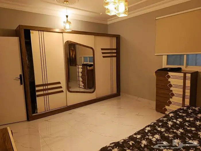 للايجار شقة ارضية جديدة مؤثثة بالكامل 6