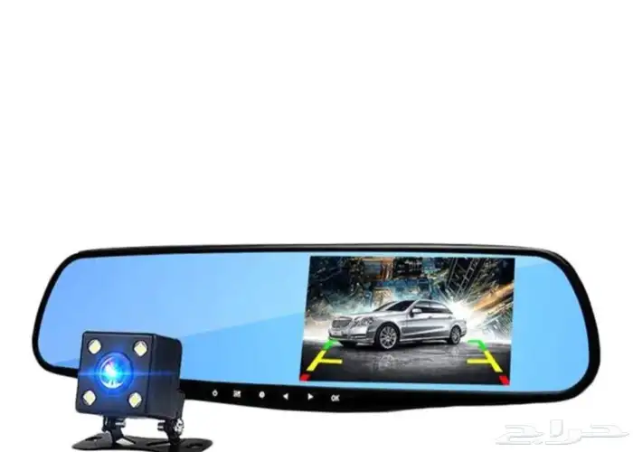 مرايه للرؤيه االخلفيه مع كيمره بعدسات مزدوجه 1