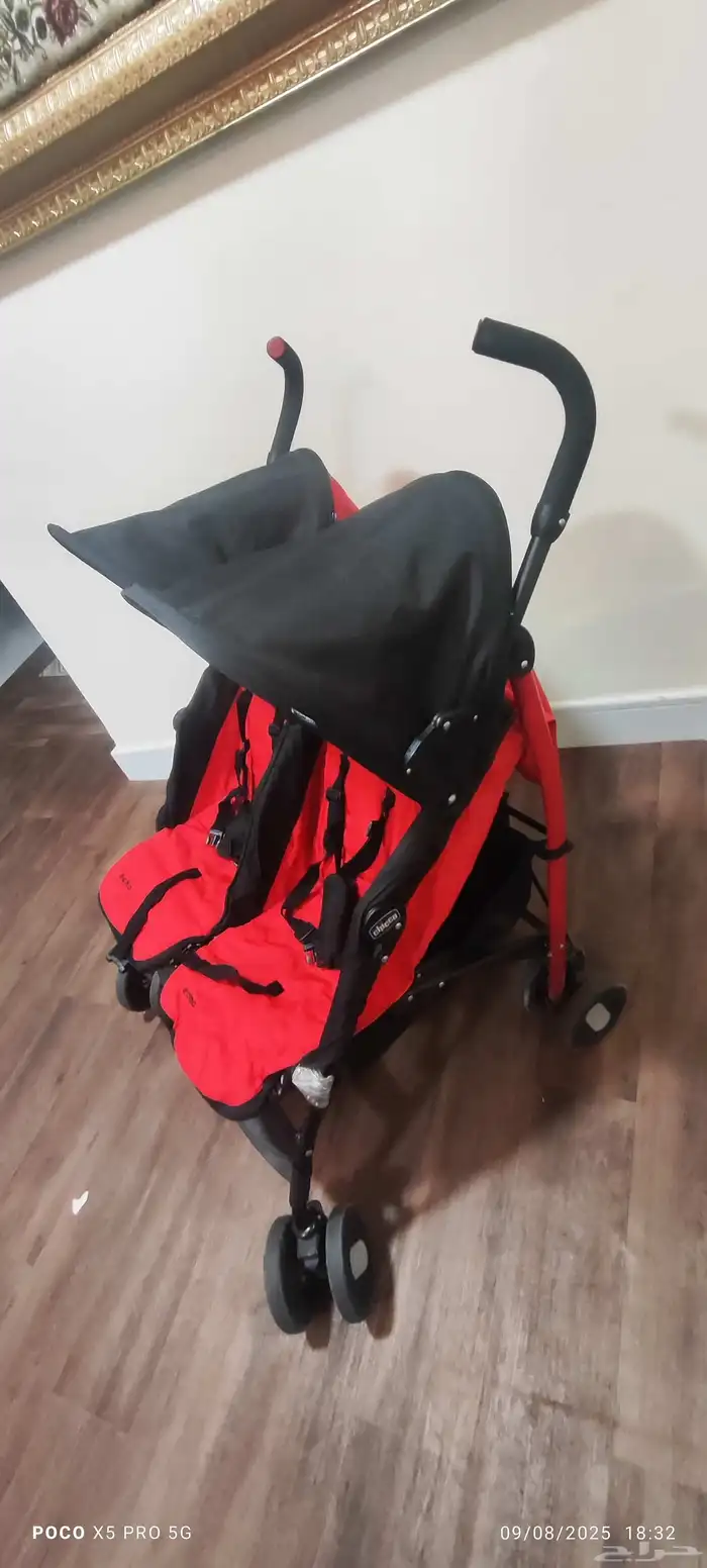 Twin and single stroller brand Chicco excellent condition 6
