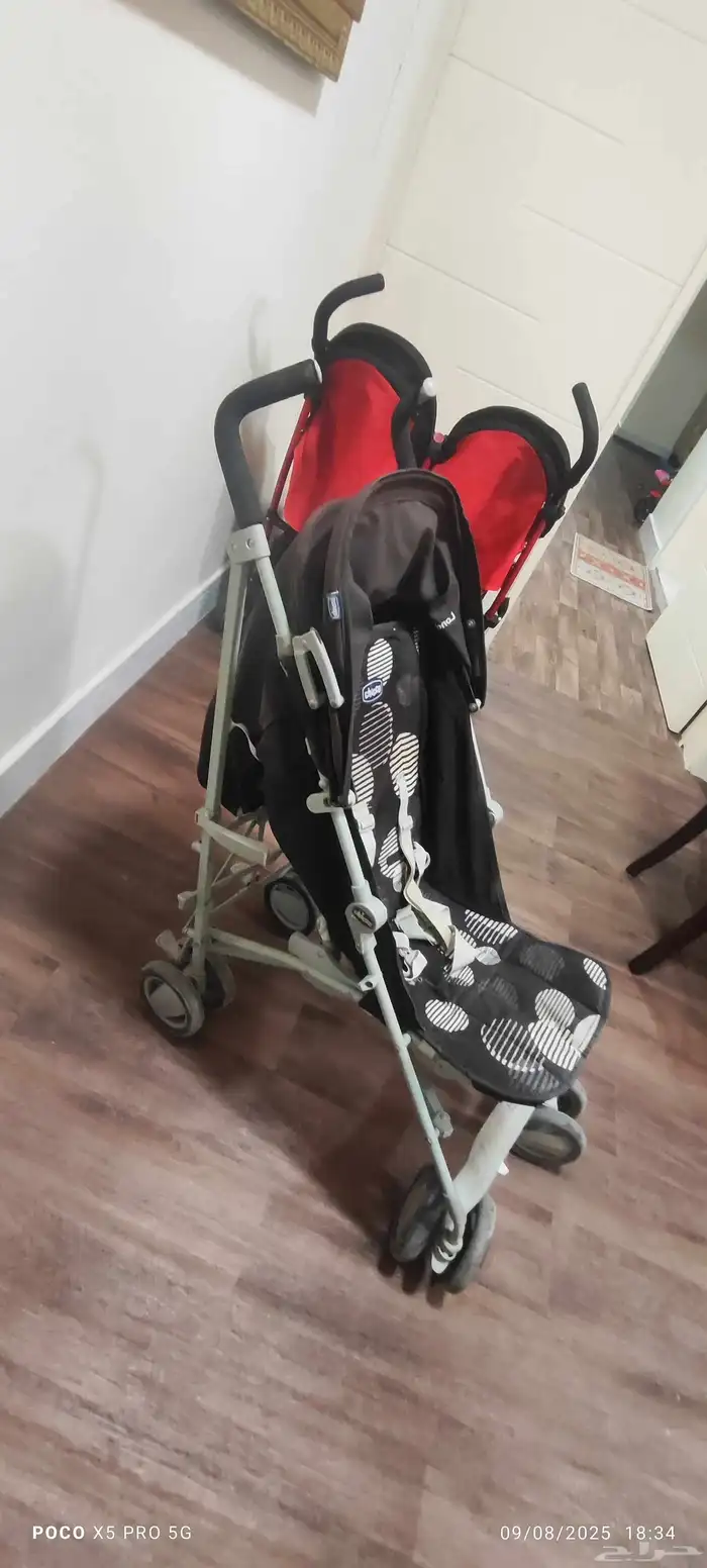Twin and single stroller brand Chicco excellent condition 9