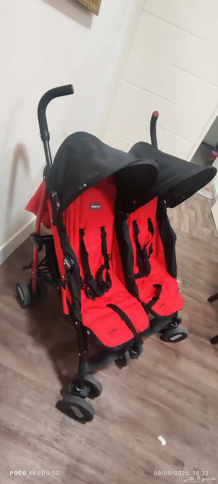 Twin and single stroller brand Chicco excellent condition 4