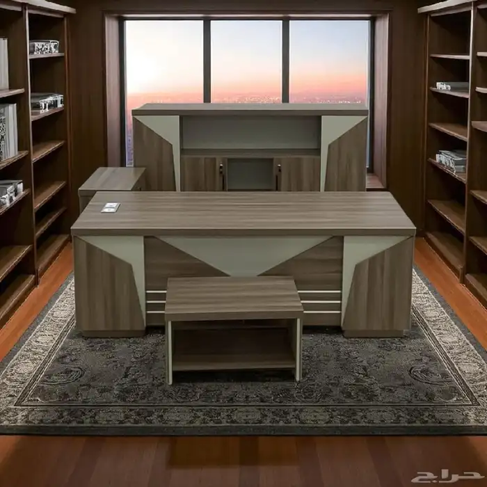 عندنا اثاث المكتبي جديد متوفر للبيع سعر جمله مكتب مدير فخم 2