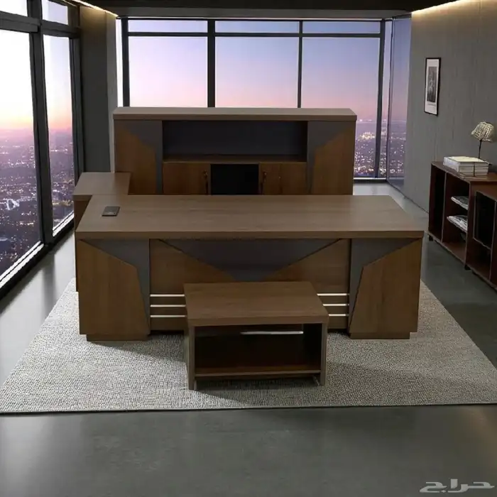 عندنا اثاث المكتبي جديد متوفر للبيع سعر جمله مكتب مدير فخم 3