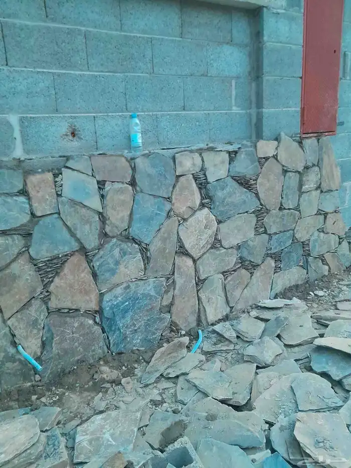 تلبيس حجر واجهات عماير واحواش 8