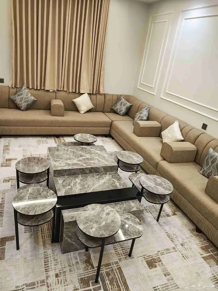 طاولة خدمة مع 6 صغيرة 0
