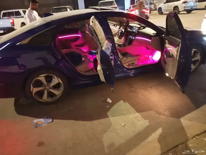 تركيب لد داخلي64 لون هوندا اكورد موديل 2022 6