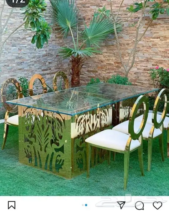 محل تاجير يوجد عندنا كراسي طعام وطاوله طعام جميع انواع الطاو 8