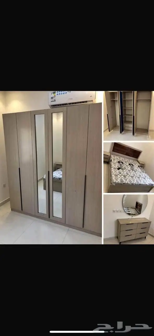 غرفه نوم تفصيل حسب الطلب دولاب سرير مراتب تسريحه دولاب حديد 5