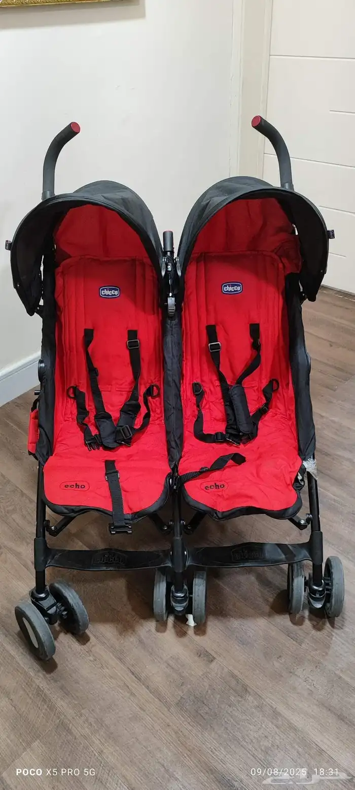 Twin and single stroller brand Chicco excellent condition 0