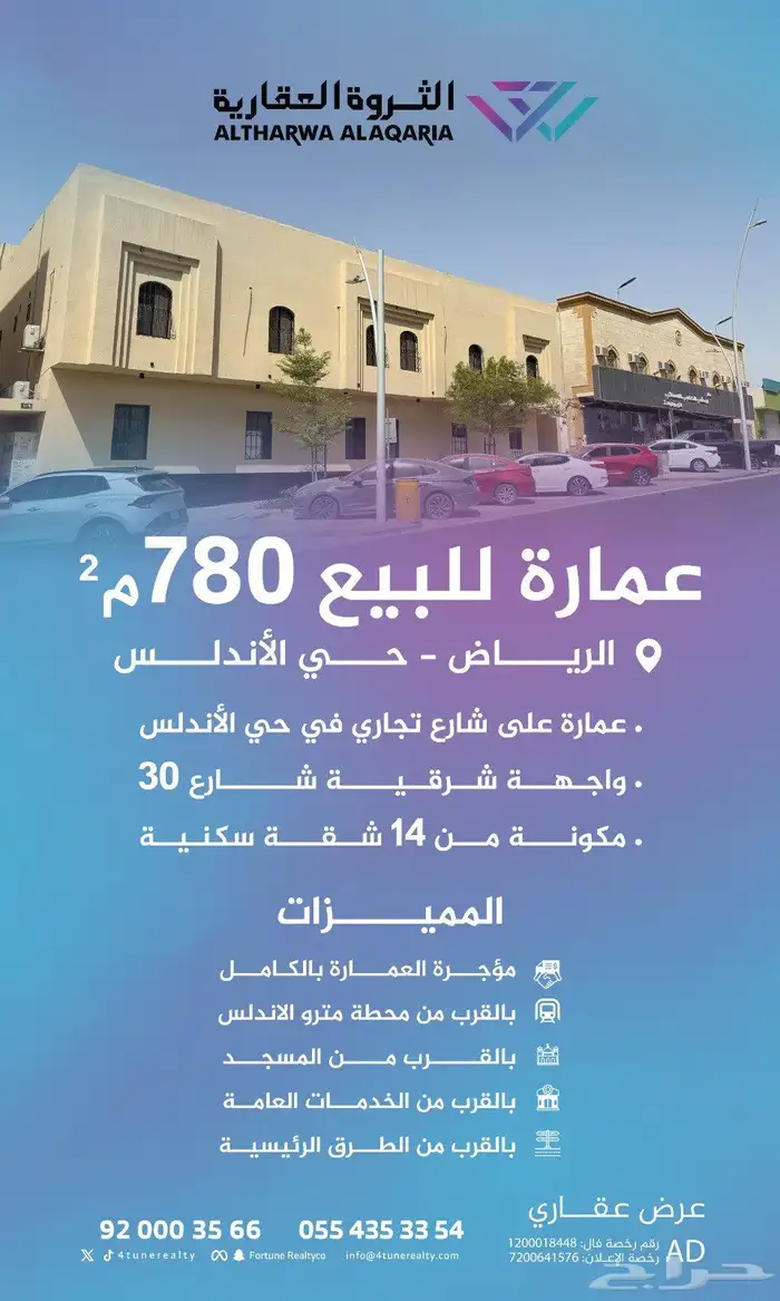 عمارة للبيع حي الأندلس 0