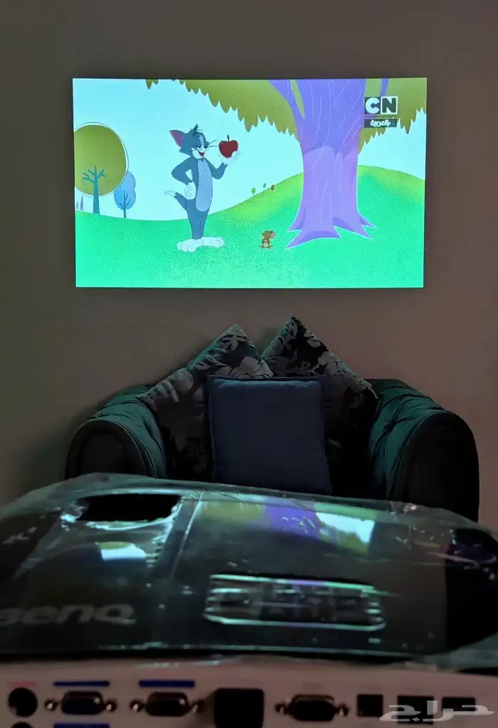 بروجكتر_بينكيو_BenQ_نظيف_عرض نهاري_ممتاز للمدارس و المقاهي 9
