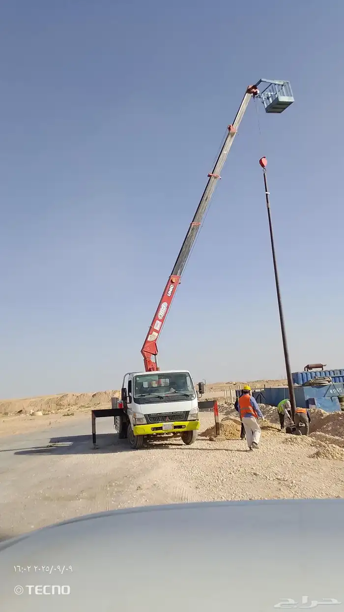 رافعه ونش وكرين سبعة وسطحه ثلاثه طن ايجار يوميات مشاوير 6