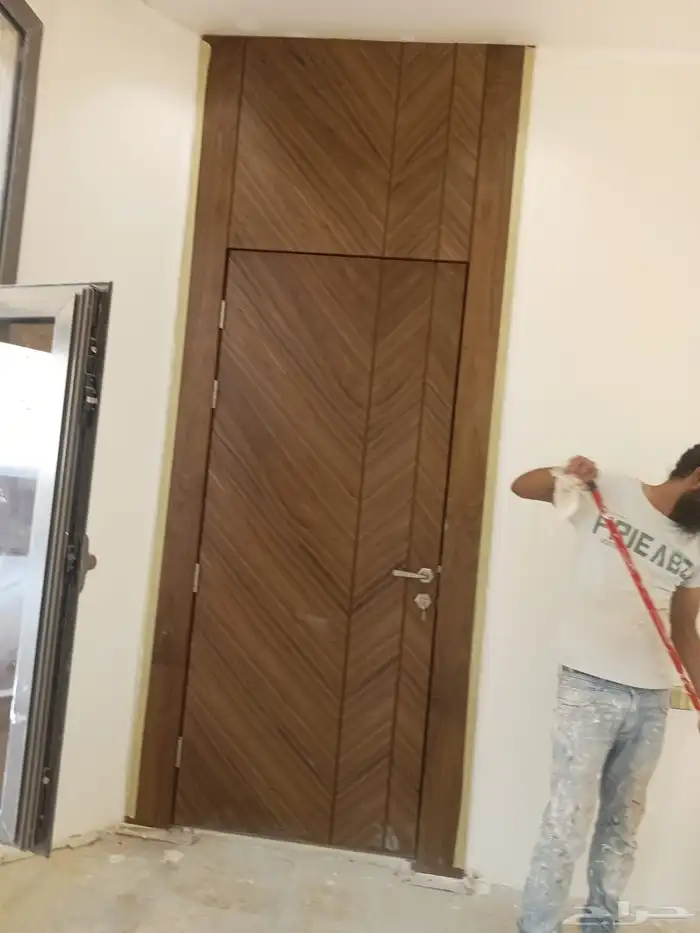 ابواب خشب سنديان جوز مغنو ابواب سحاب 1