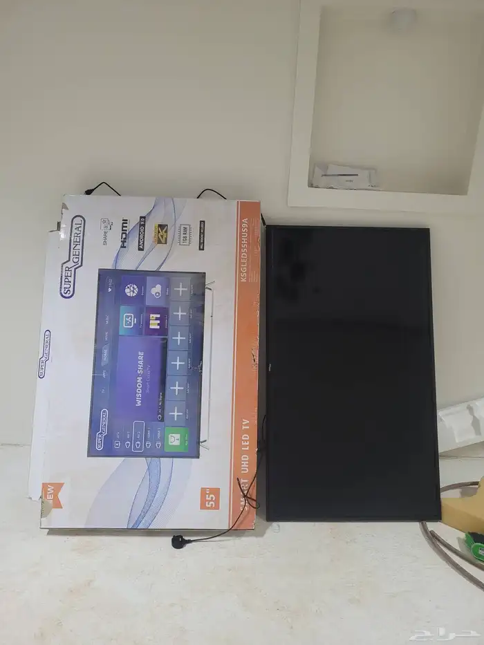 بيع شاشة تلفزيون 55 بوصة 4k جيرانال لبيع مستعجل 0