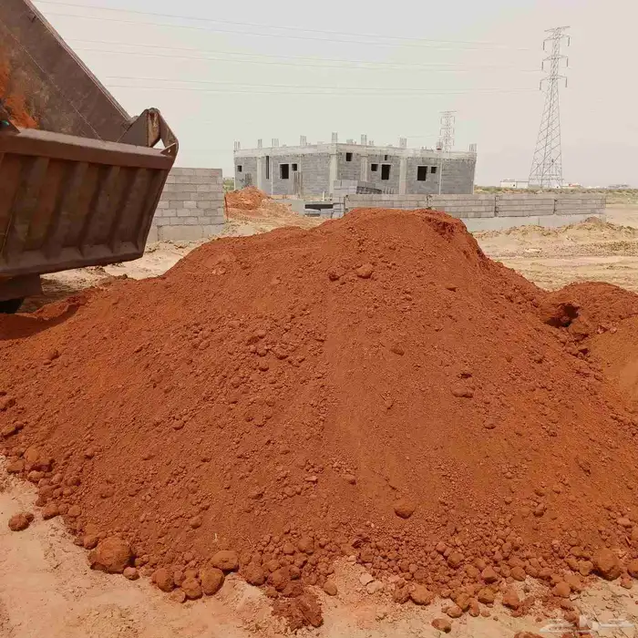 التوريد جميع المواد البناء عدسيه وبطحاء وصبيز عايدي وصبيز م 3