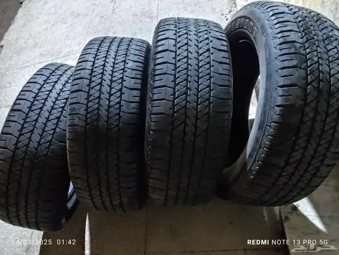 كفرات اسكليت جنط 22. مقاس 275 50 22 برجستون 1