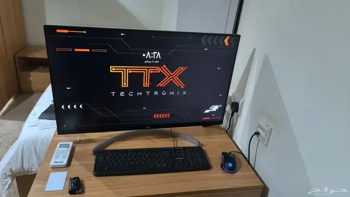 للبيع جهاز كمبيوتر قوى قيمنق (Gaming PC) مع شاشة LG 4K 2