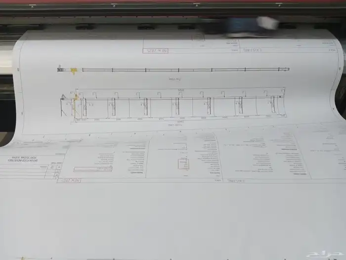طباعة مطبوعات مخططات هندسية 1