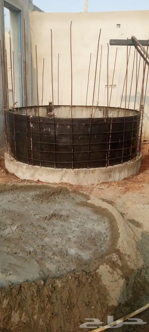 حفار خزان الميا  و بيار  شغل 1