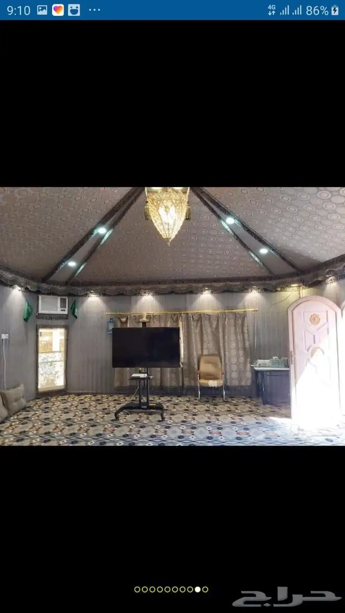 بيت شعر قرميد تلبيس قماش مضلات سيارت 3